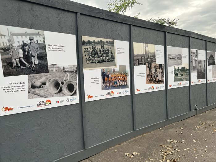 Hoardings at the development copy